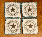 Seal of the Republic of Texas Slate Coasters (set of 4)
