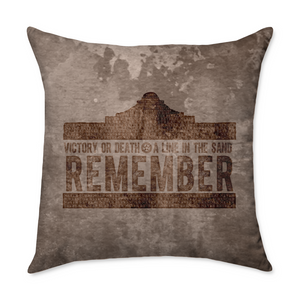 Remember the Alamo Throw Pillow