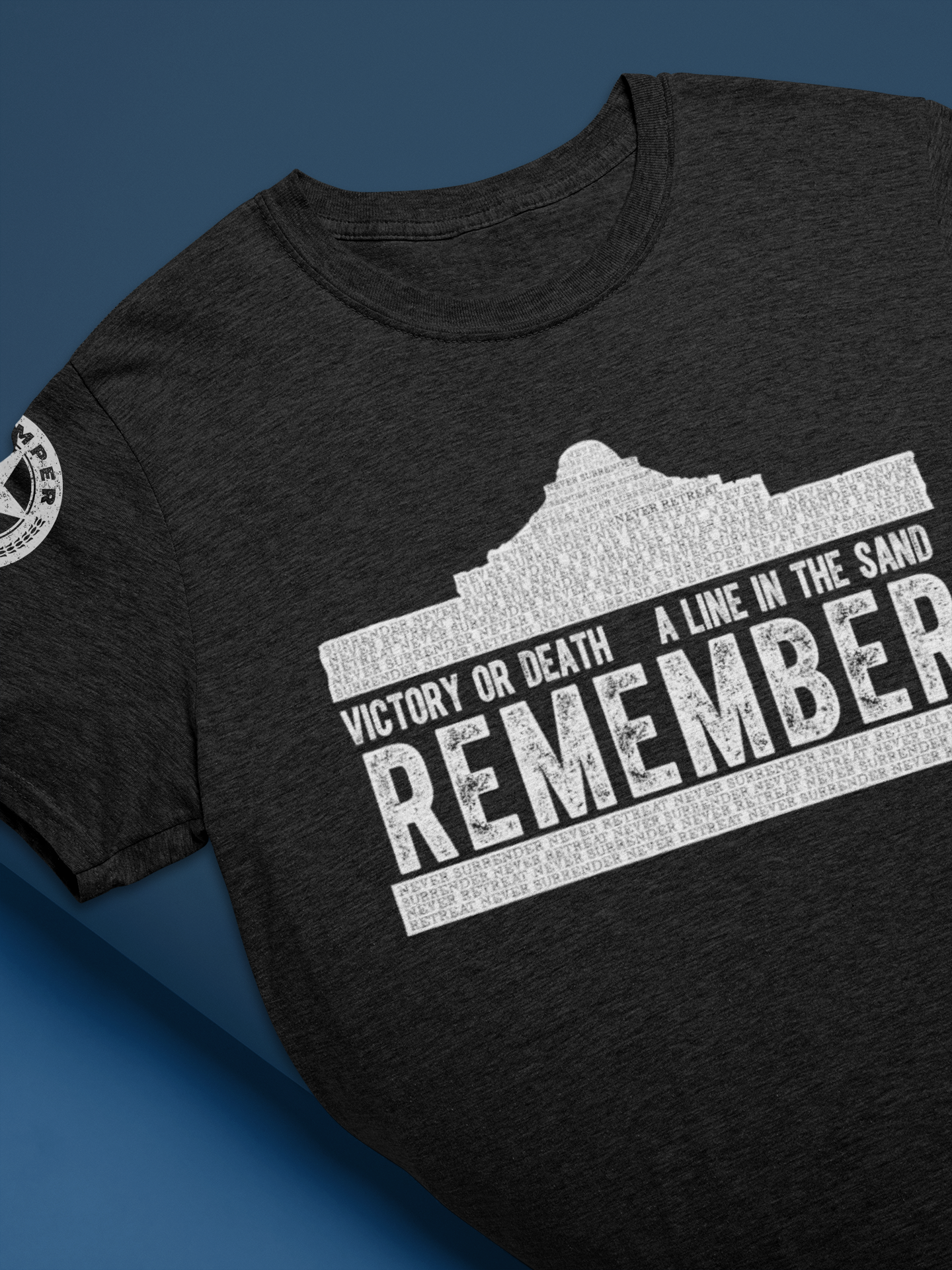 Alamo - Never Surrender, Never Retreat shirt