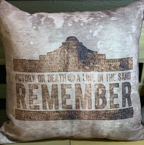 Remember the Alamo Throw Pillow