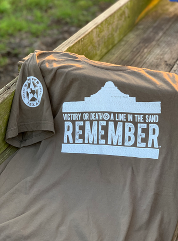Alamo - Never Surrender, Never Retreat shirt