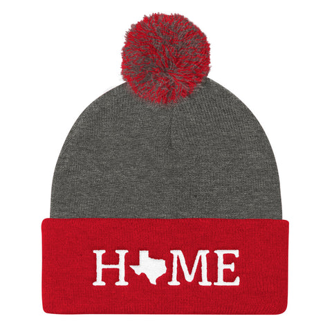 Texas Is My Home pom beanie