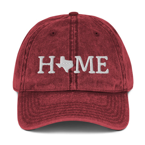 Texas Is My Home Vintage Ball Cap